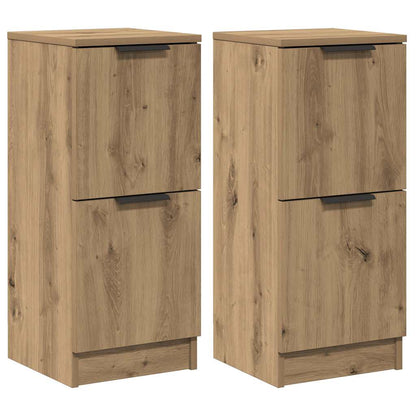 Sideboards 2 pcs Artisan Oak 30x30x70 cm Engineered Wood