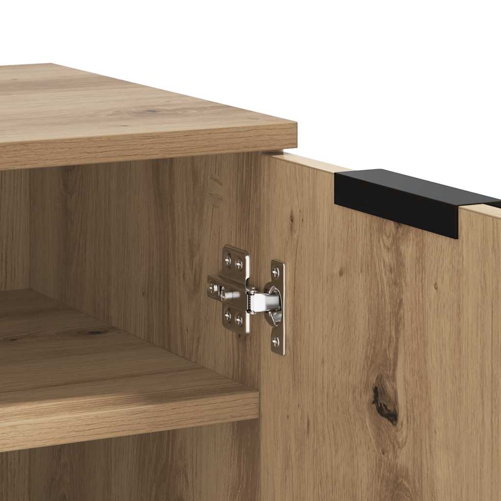Shoe Cabinet Artisian Oak 59x35x70 cm Engineered Wood