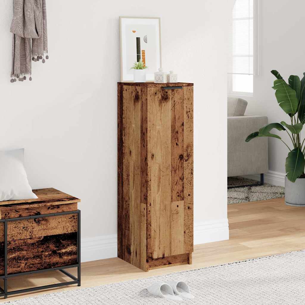 Shoe Cabinet Old Wood 29,5x35x100,5 cm Engineered Wood