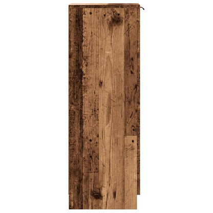 Shoe Cabinet Old Wood 29,5x35x100,5 cm Engineered Wood