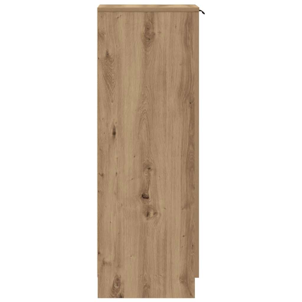Shoe Cabinet Artisan Oak 29,5x35x100,5 cm Engineered Wood