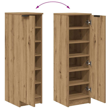 Shoe Cabinet Artisan Oak 29,5x35x100,5 cm Engineered Wood