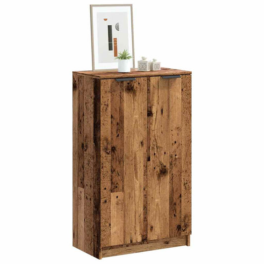 Shoe Cabinet Old Wood 59x35x100,5 cm Engineered Wood