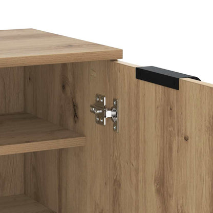 Shoe Cabinet Artisian Oak 59x35x100.5 cm Engineered Wood