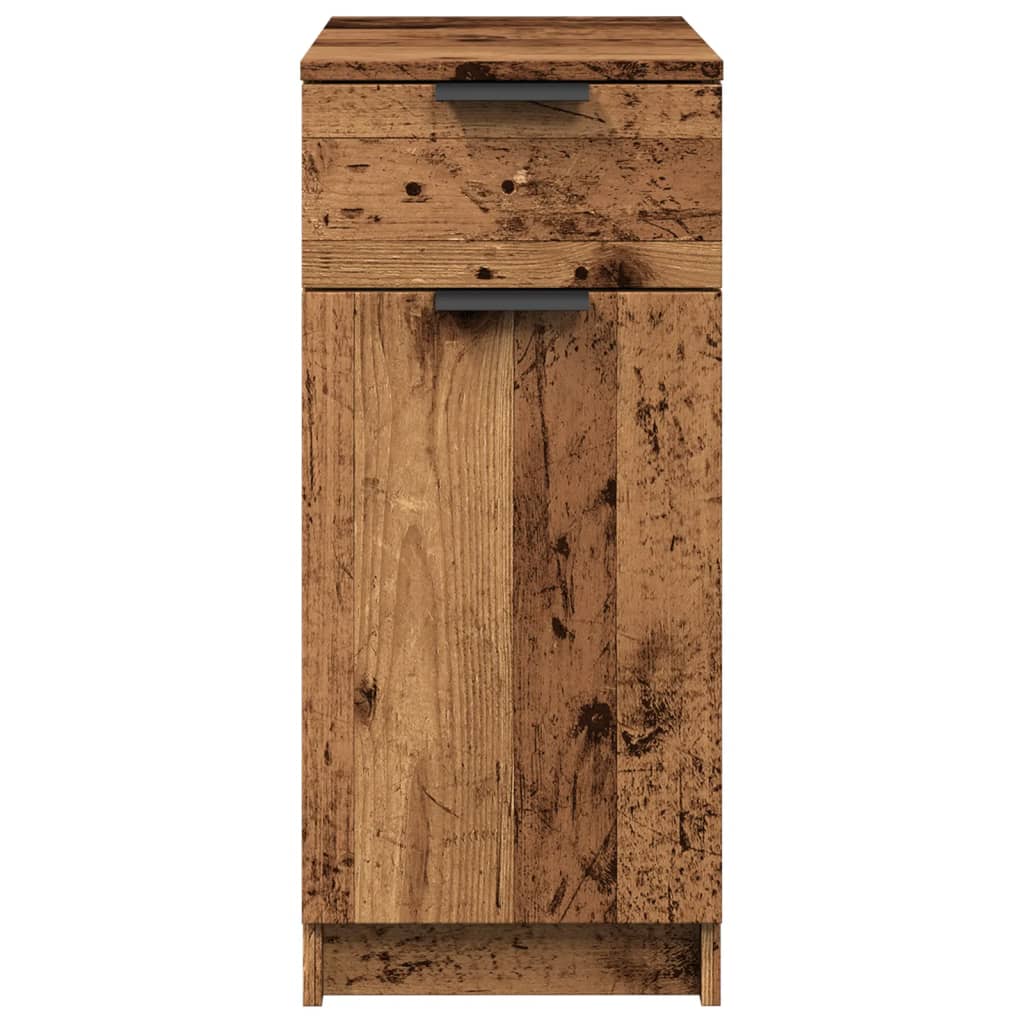 Desk Cabinet Old Wood 33x50x75 cm Engineered Wood