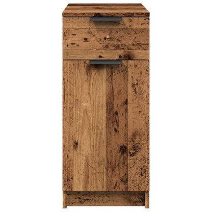 Desk Cabinet Old Wood 33x50x75 cm Engineered Wood