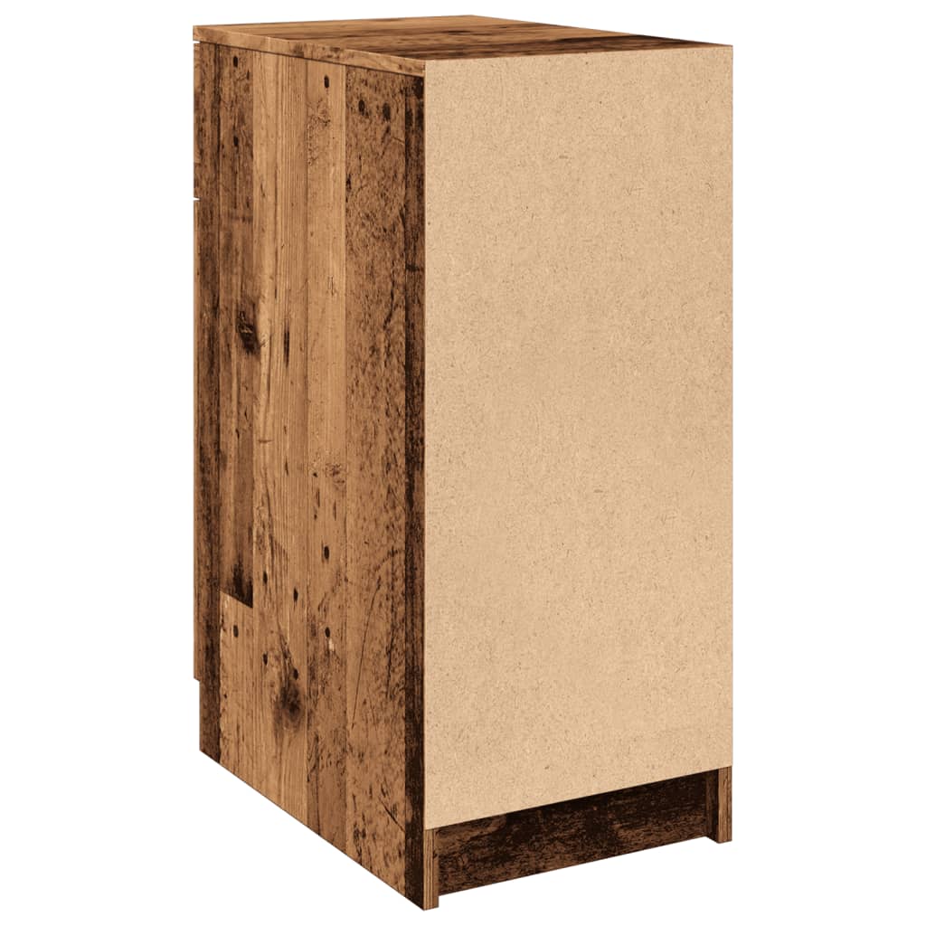 Desk Cabinet Old Wood 33x50x75 cm Engineered Wood