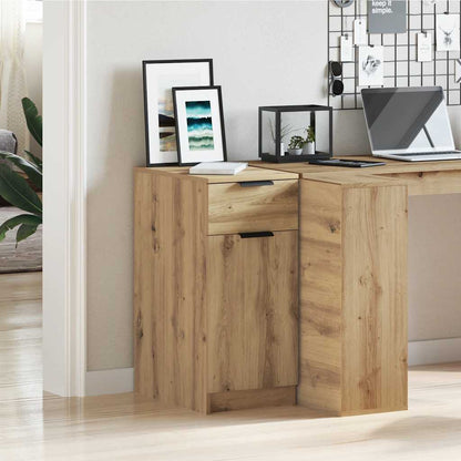 Desk Cabinet Artisan Oak 33x50x75 cm Engineered Wood