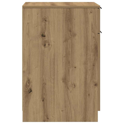 Desk Cabinet Artisan Oak 33x50x75 cm Engineered Wood