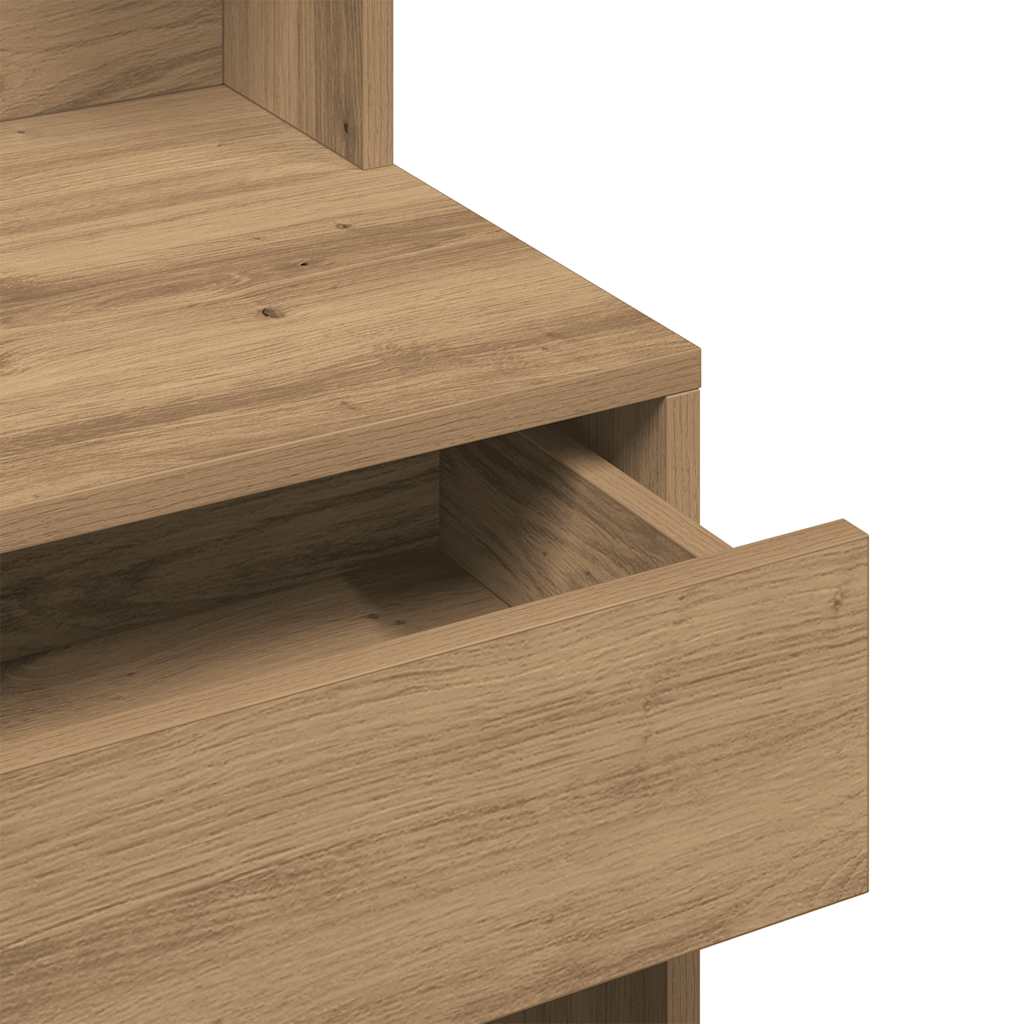 Dressing Table with Mirror Artisan Oak 74.5x40x141 cm