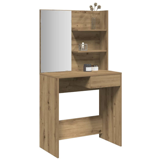 Dressing Table with Mirror Artisan Oak 74,5x40x141 cm