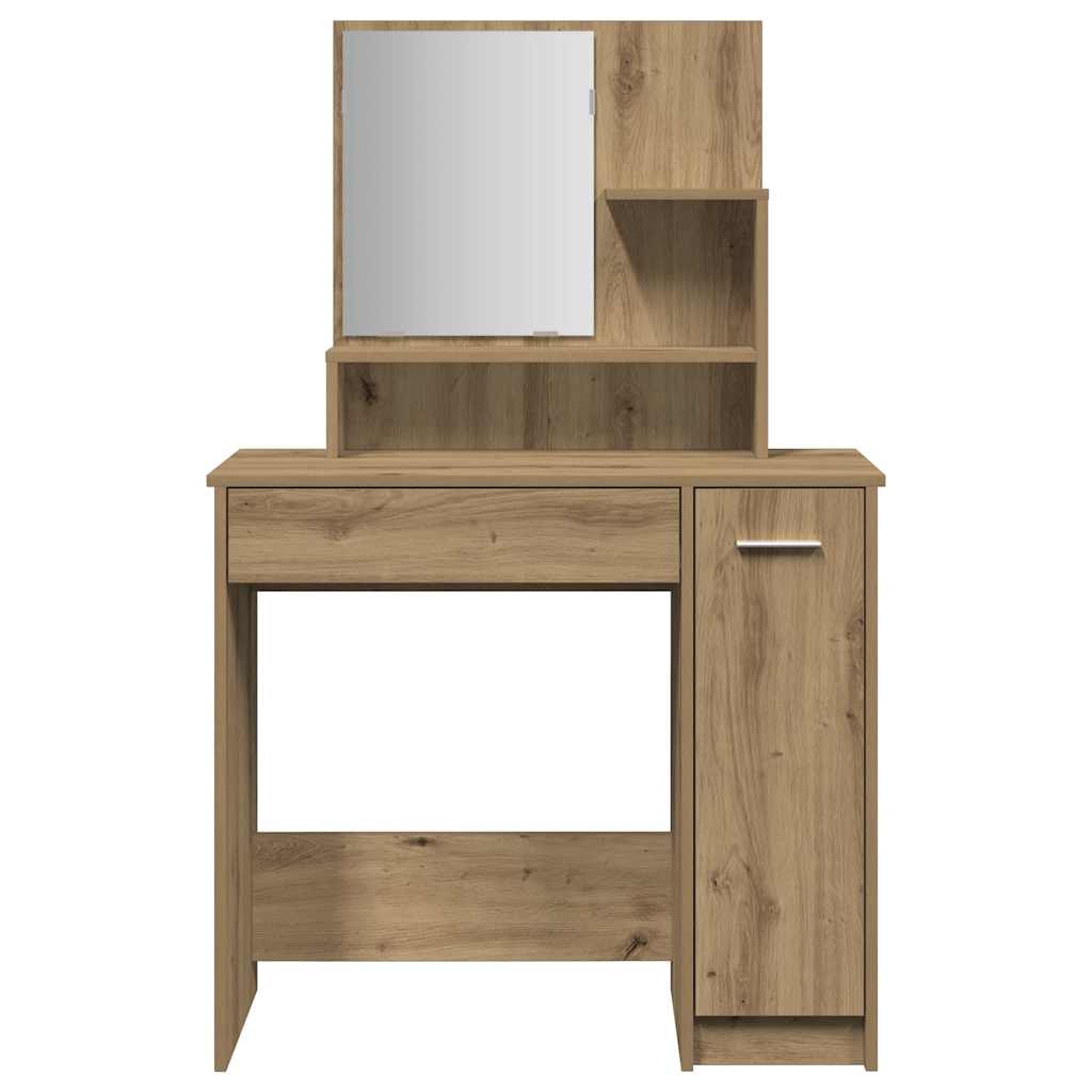 Dressing Table with Mirror Artisan Oak 86,5x35x136 cm