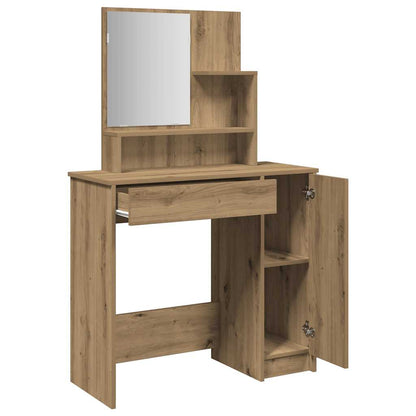Dressing Table with Mirror Artisan Oak 86,5x35x136 cm