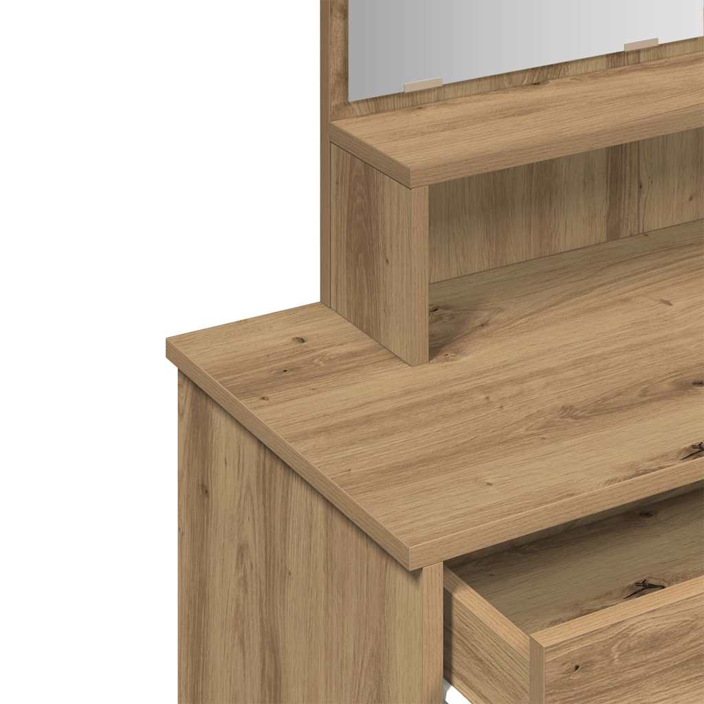 Dressing Table with Mirror Artisan Oak 86,5x35x136 cm