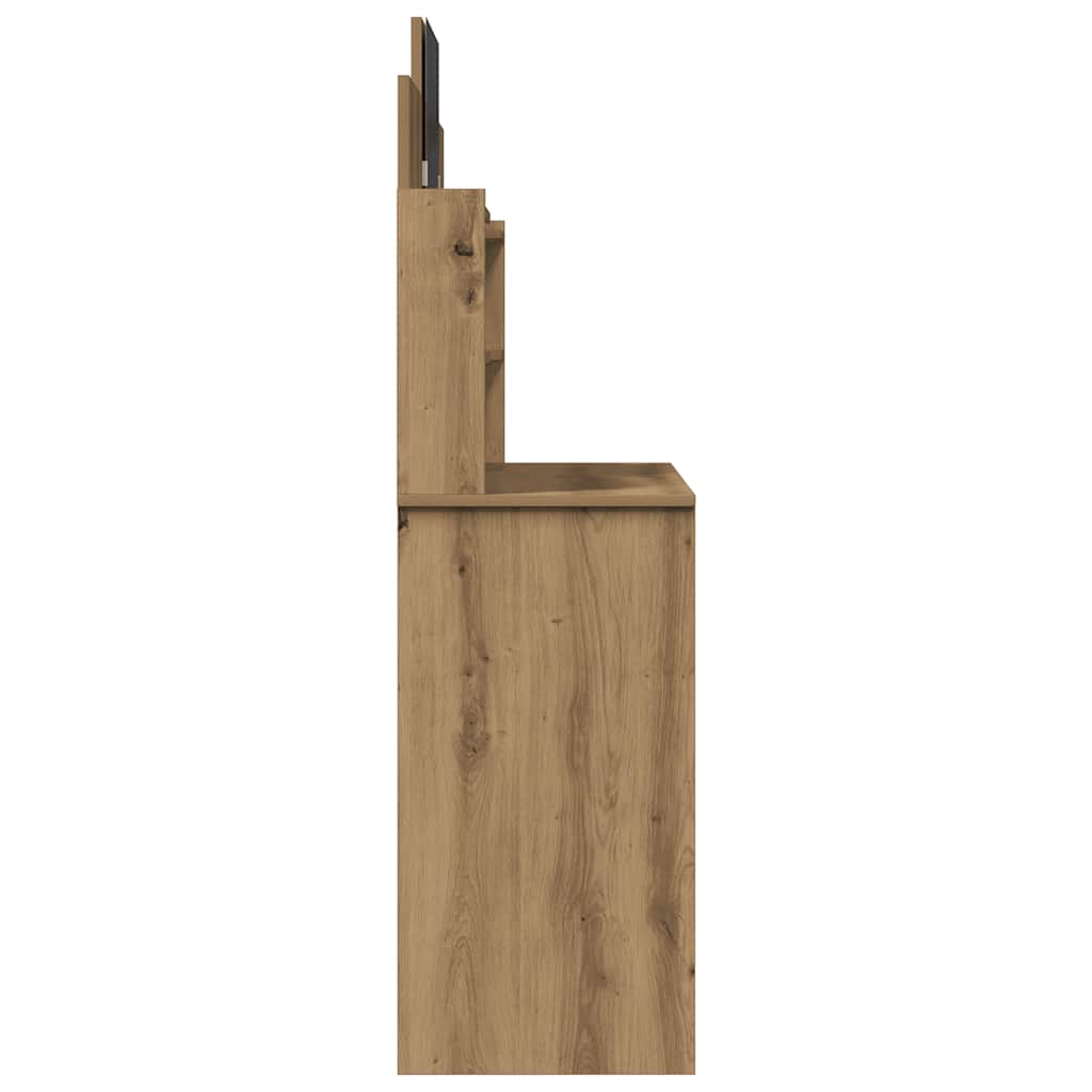 Dressing Table with Mirror Artisan Oak 96x39x142 cm