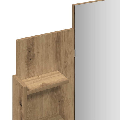 Dressing Table with Mirror Artisan Oak 96x39x142 cm