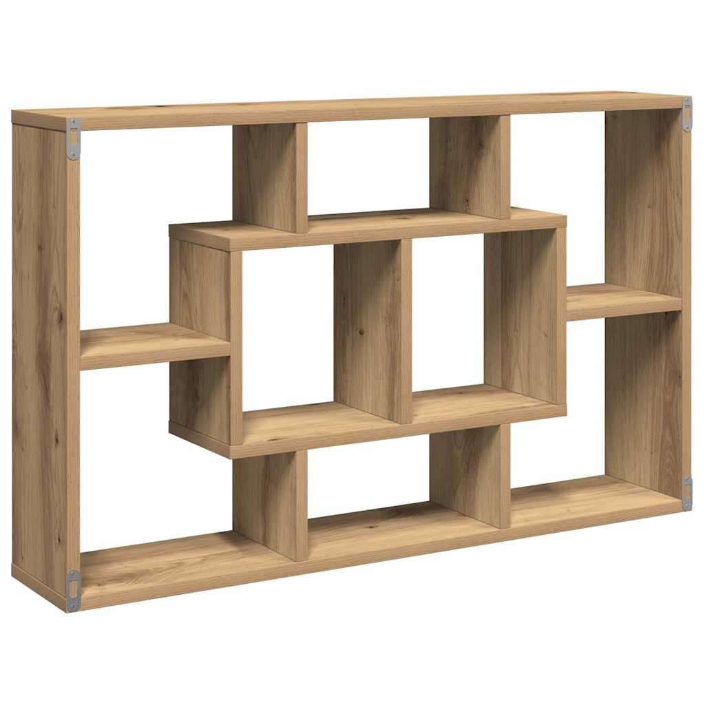 Wall Shelf Artisan Oak 85x16x52.5 cm Engineered Wood