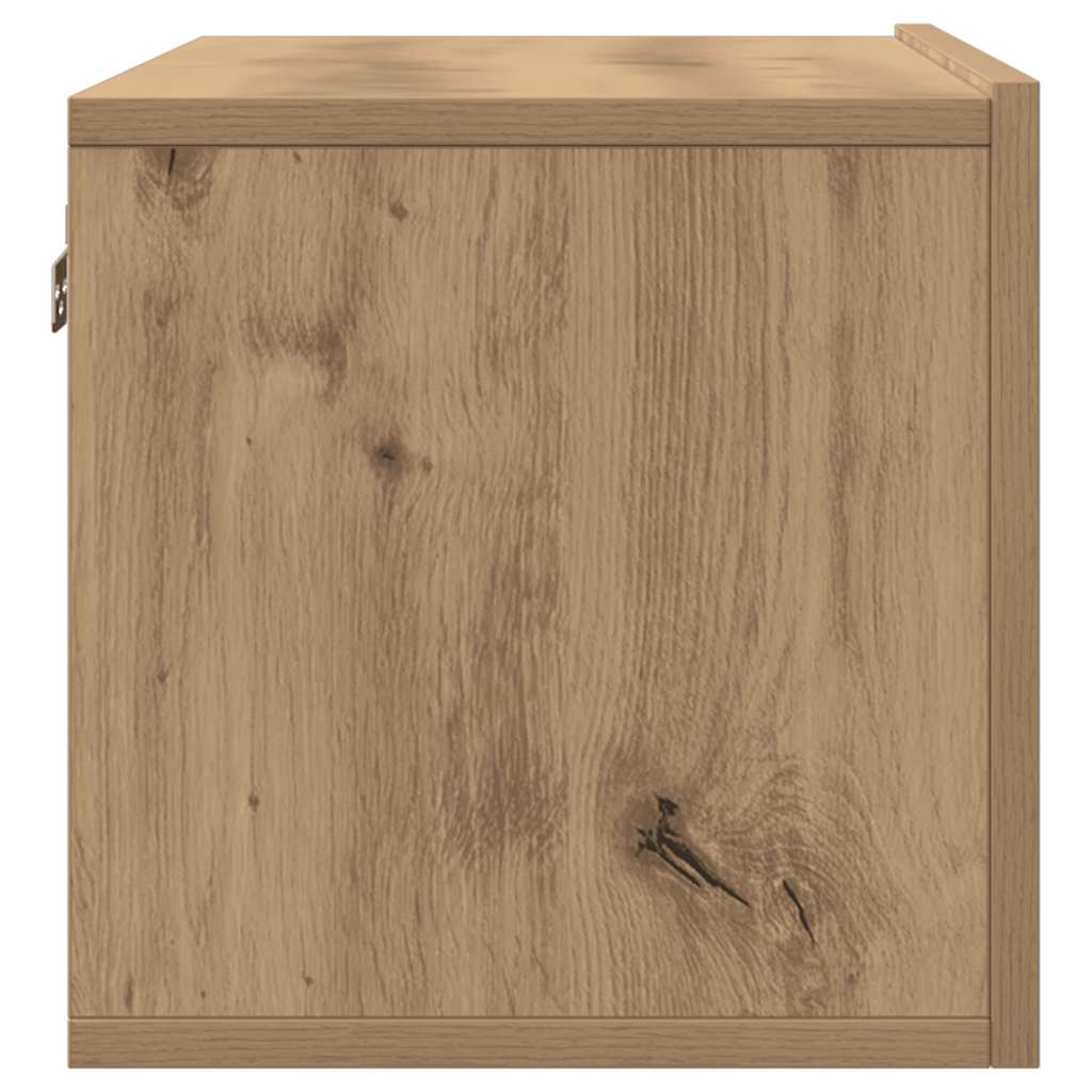2 Piece Wall-mounted TV Cabinet Set Artisian Oak 80x30x30 cm