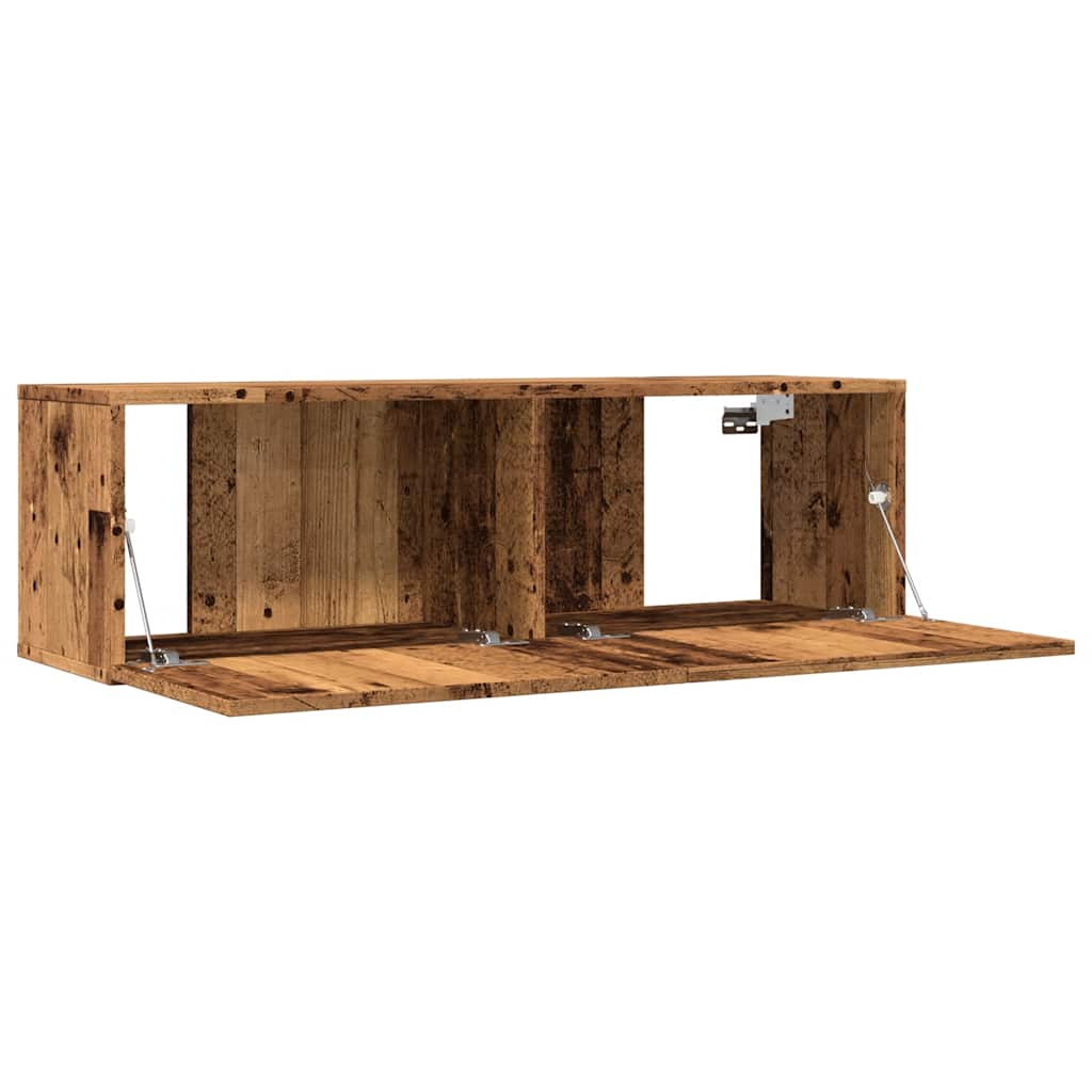TV Cabinets Wall-mounted 2 pcs Old Wood 100x30x30 cm