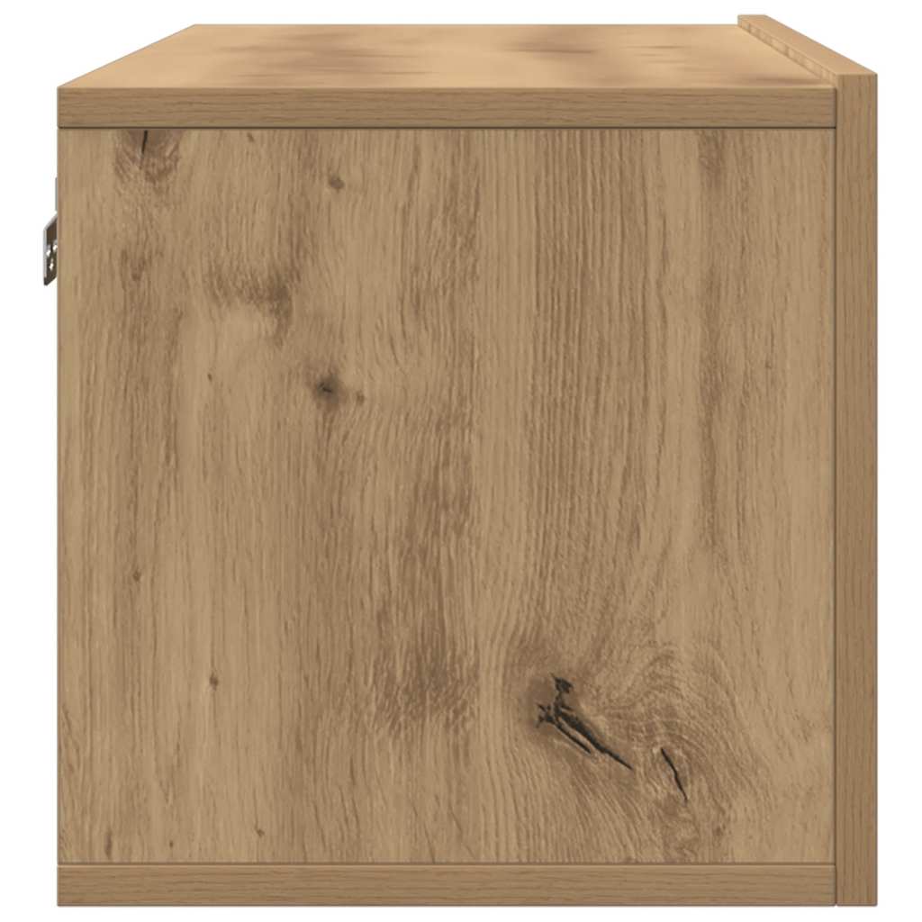 2 Piece Wall-mounted TV Cabinet Set Artisian Oak 100x30x30 cm