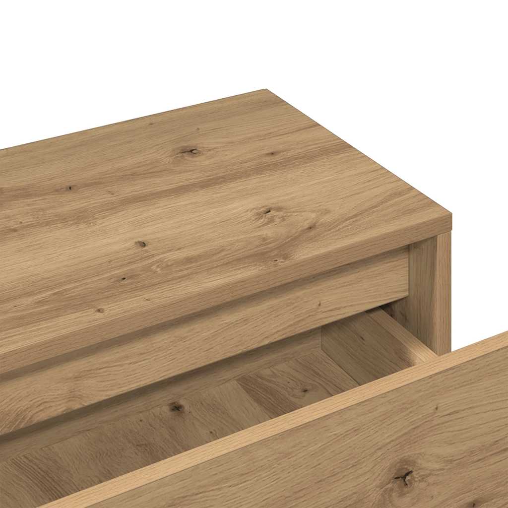 Hallway Furniture Set Artisan Oak Engineered Wood