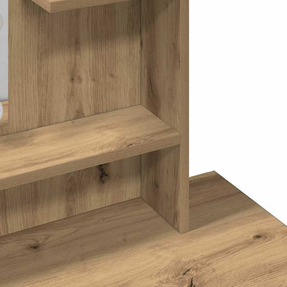 Dressing Table with LED Artisan Oak 86.5x35x136 cm