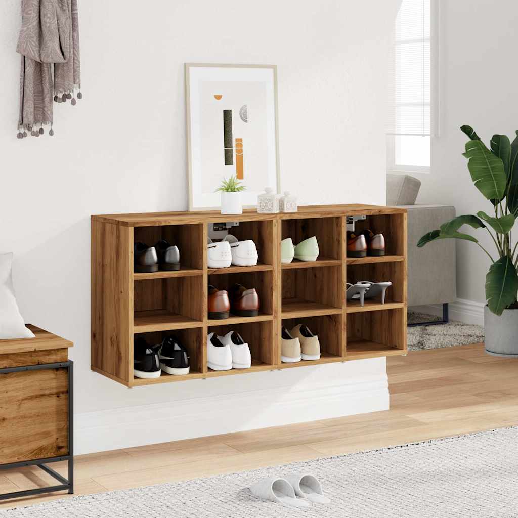 Shoe Cabinets 2 pcs Artisan Oak 52x30x50 cm