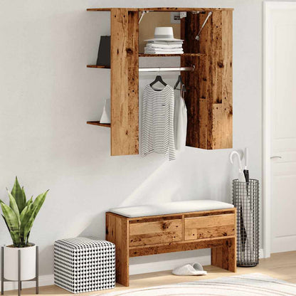 Hallway Cabinet Old Wood 97.5x37x99 cm Engineered Wood