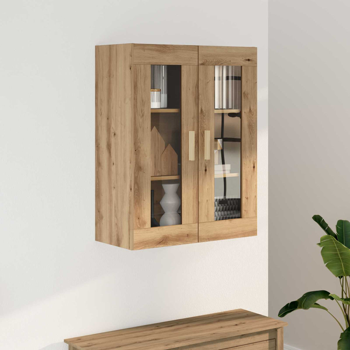 Hanging Wall Cabinet Artisian Oak 69,5x34x90 cm