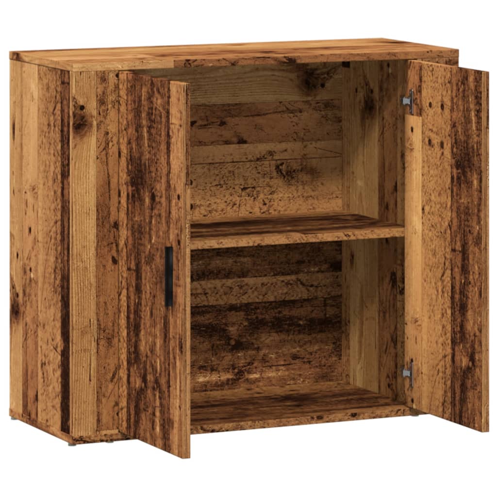 Sideboard Old Wood 80x33x70 cm Engineered Wood