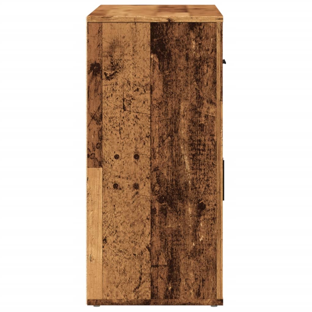 Sideboard Old Wood 80x33x70 cm Engineered Wood
