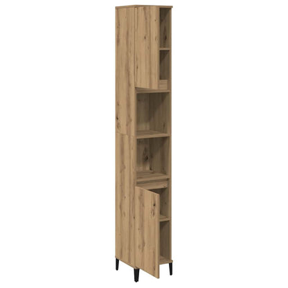 Bathroom Cabinet Artisan Oak 30x30x190 cm Engineered Wood