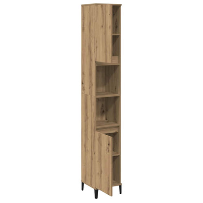 Bathroom Cabinet Artisan Oak 30x30x190 cm Engineered Wood