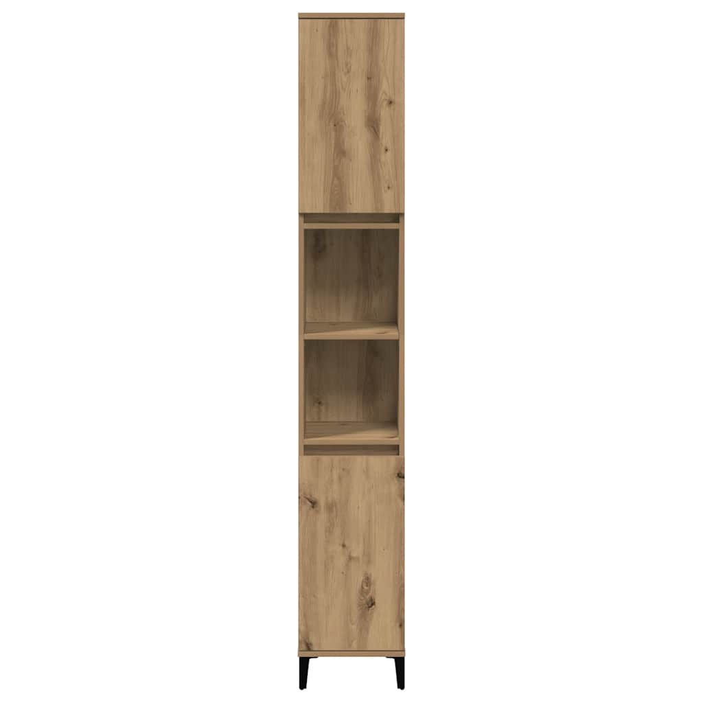 Bathroom Cabinet Artisan Oak 30x30x190 cm Engineered Wood