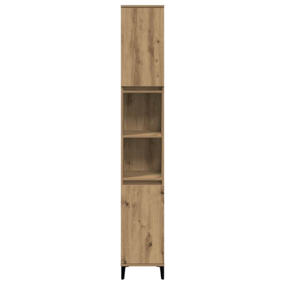 Bathroom Cabinet Artisan Oak 30x30x190 cm Engineered Wood