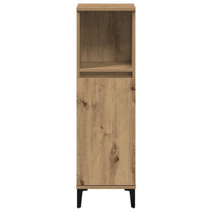Bathroom Cabinet Artisan Oak 30x30x100 cm Engineered Wood