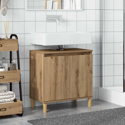 Sink Cabinet Artisan Oak 58x33x60 cm Engineered Wood
