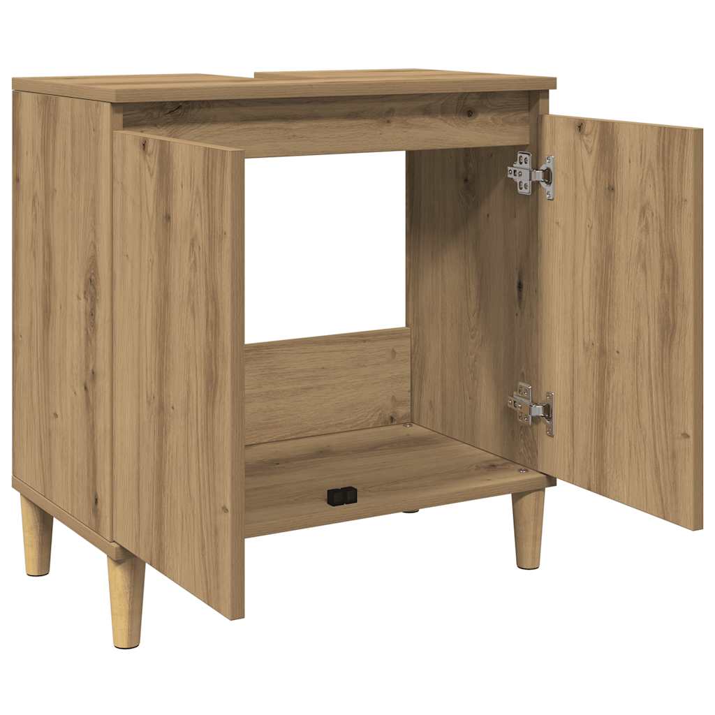 Sink Cabinet Artisan Oak 58x33x60 cm Engineered Wood