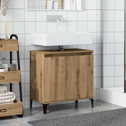 Sink Cabinet Artisan Oak 58x33x60 cm Engineered Wood
