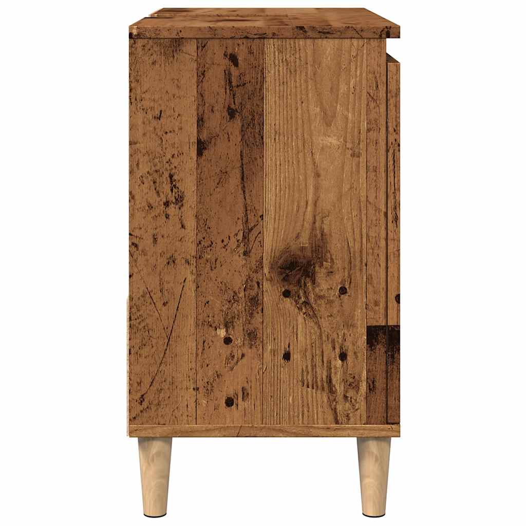 Sink Cabinet Old Wood 65x33x60 cm Engineered Wood