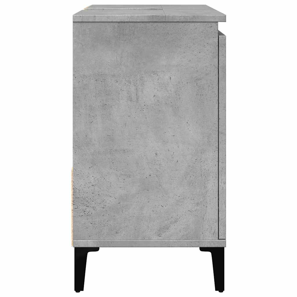 Sink Cabinet Concrete Grey 65x33x60 cm Engineered Wood