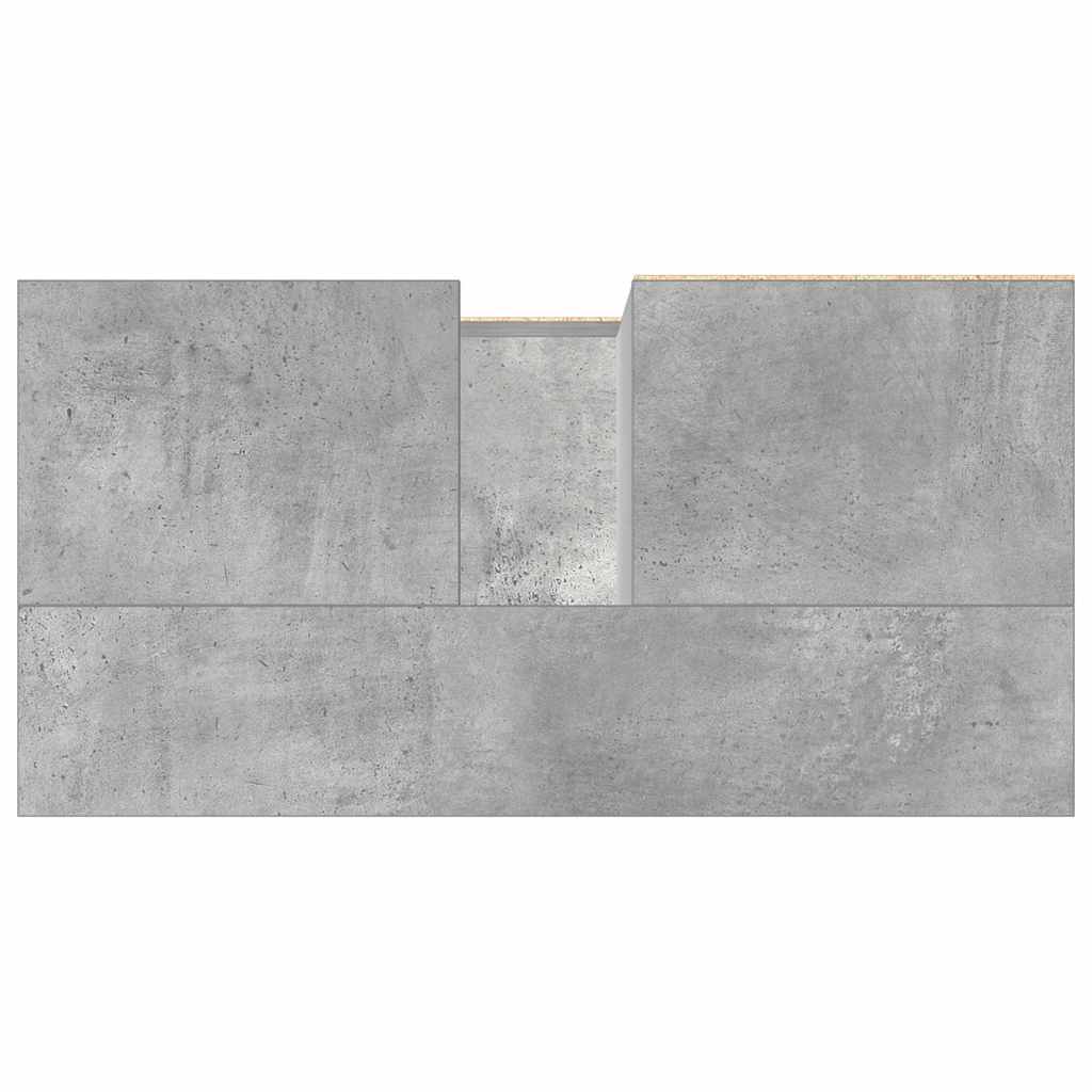 Sink Cabinet Concrete Grey 65x33x60 cm Engineered Wood
