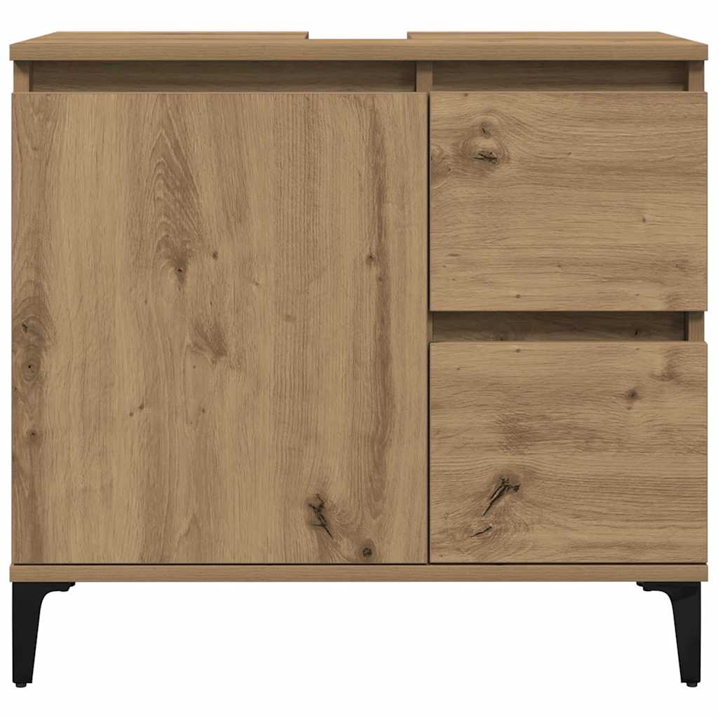 Sink Cabinet Artisan Oak 65x33x60 cm Engineered Wood