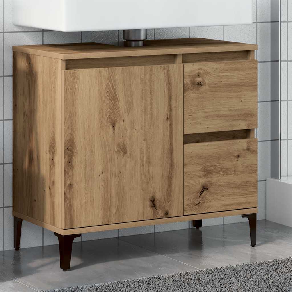 Sink Cabinet Artisan Oak 65x33x60 cm Engineered Wood