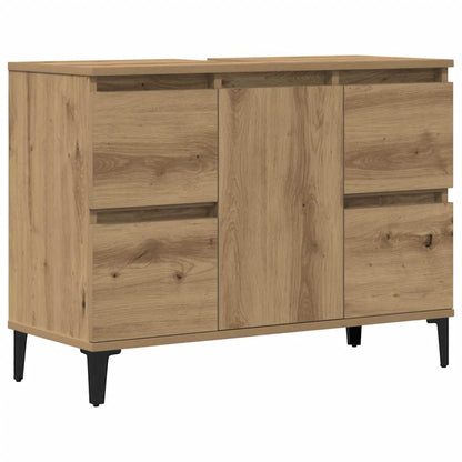 Sink Cabinet Artisan Oak 80x33x60 cm Engineered Wood