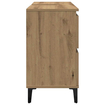 Sink Cabinet Artisan Oak 80x33x60 cm Engineered Wood