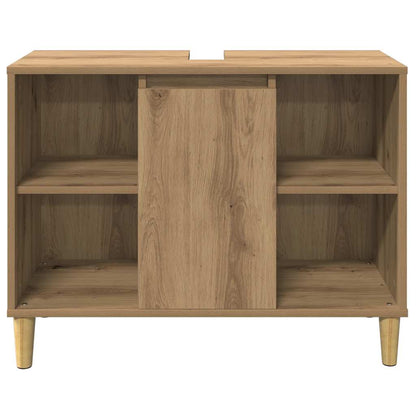 Bathroom Cabinet Artisian Oak 80x33x60 cm Engineered Wood