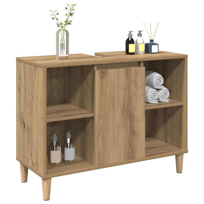 Sink Cabinet Artisan Oak 80x33x60 cm Engineered Wood