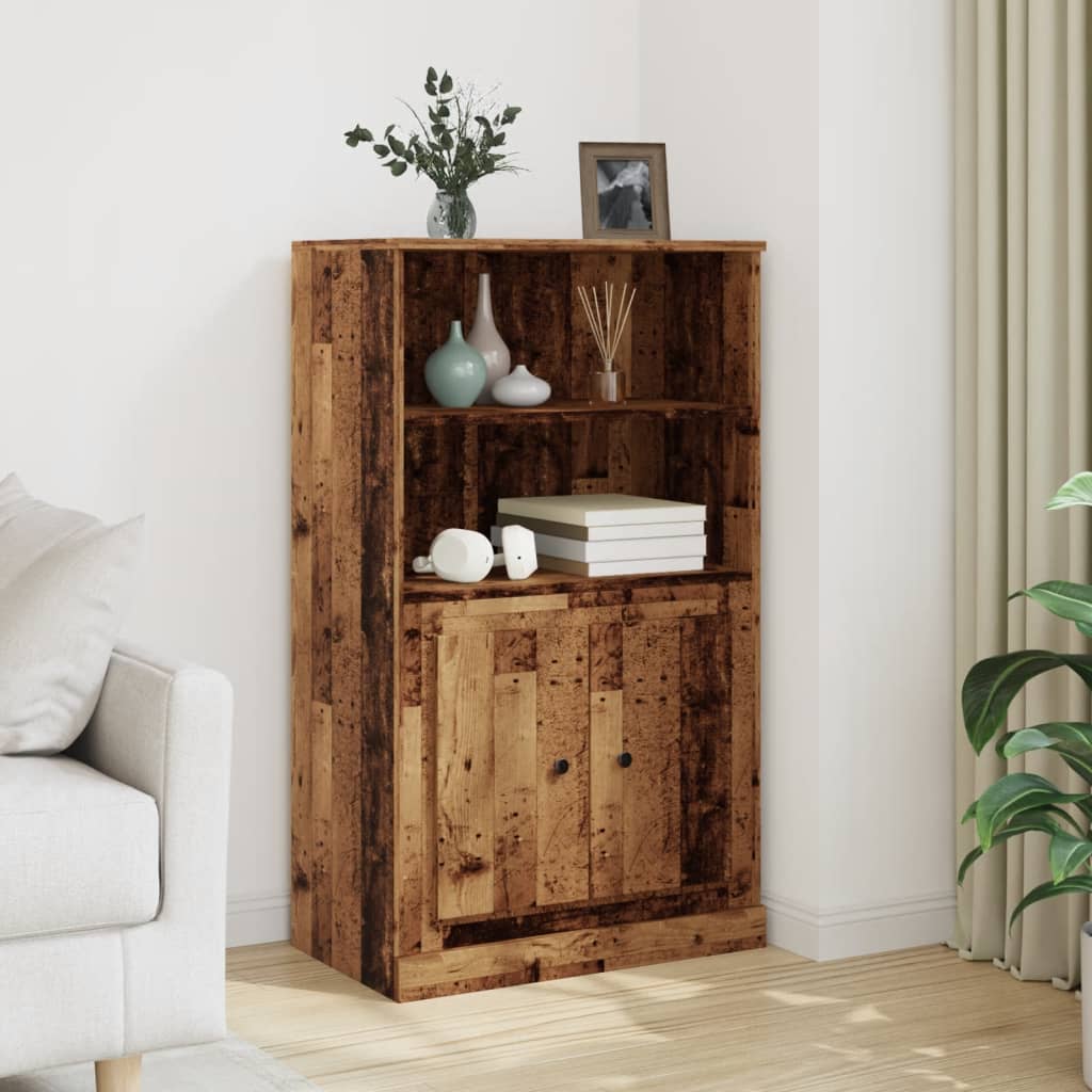 Highboard Old Wood 60x35.5x103.5 cm Engineered Wood