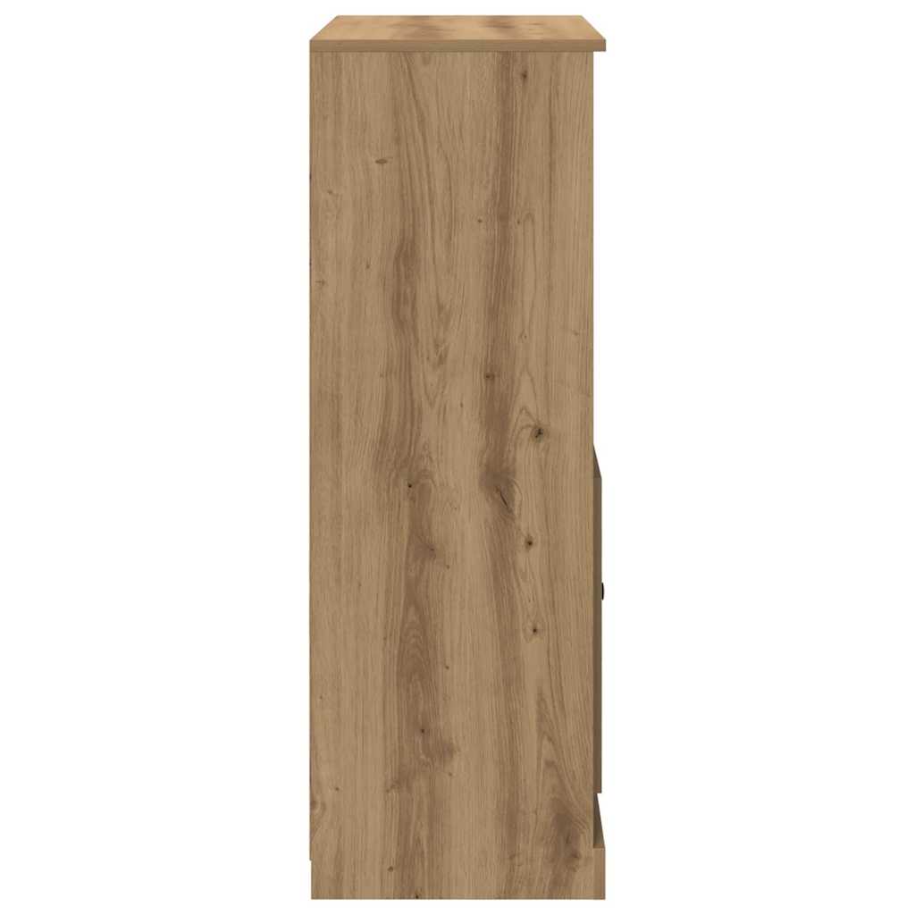 Highboard Artisian Oak 60x35.5x103.5 cm Engineered Wood